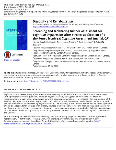 minimoca|Screening and facilitating further assessment for cognitive .